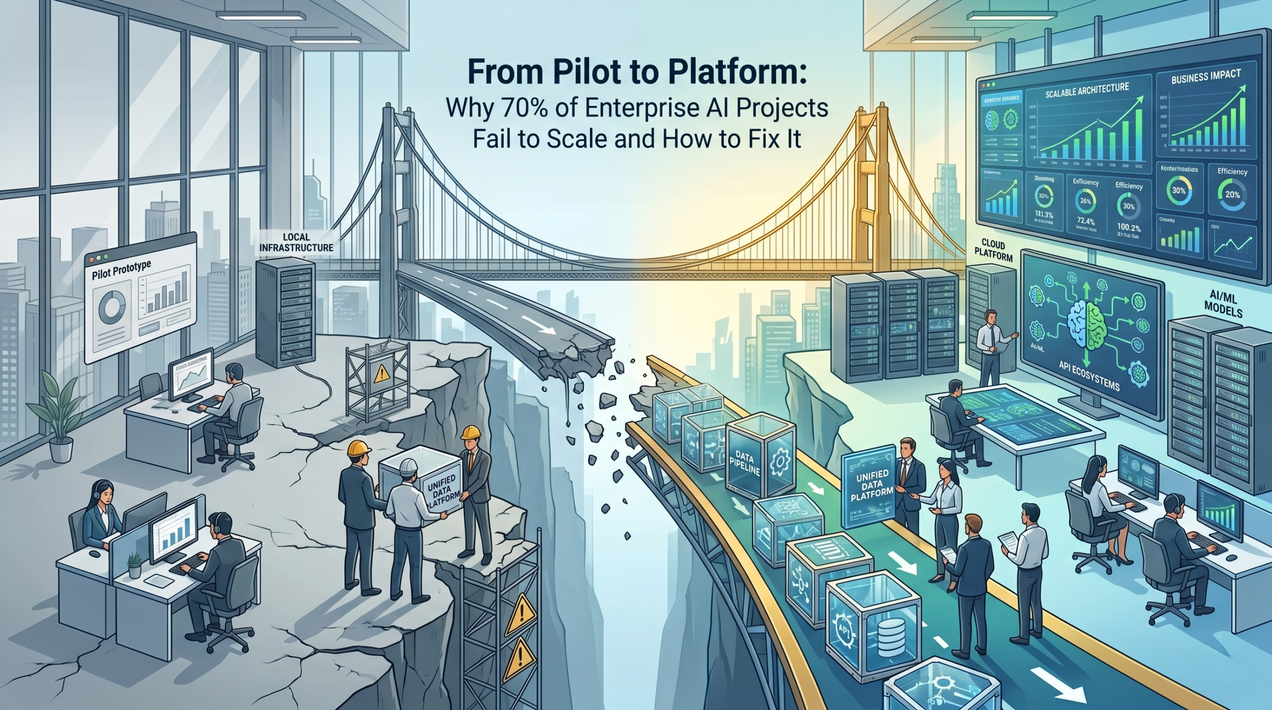 Clarion.ai From Pilot to Platform Why 70% of Enterprise AI Projects Fail to Scale and How to Fix It